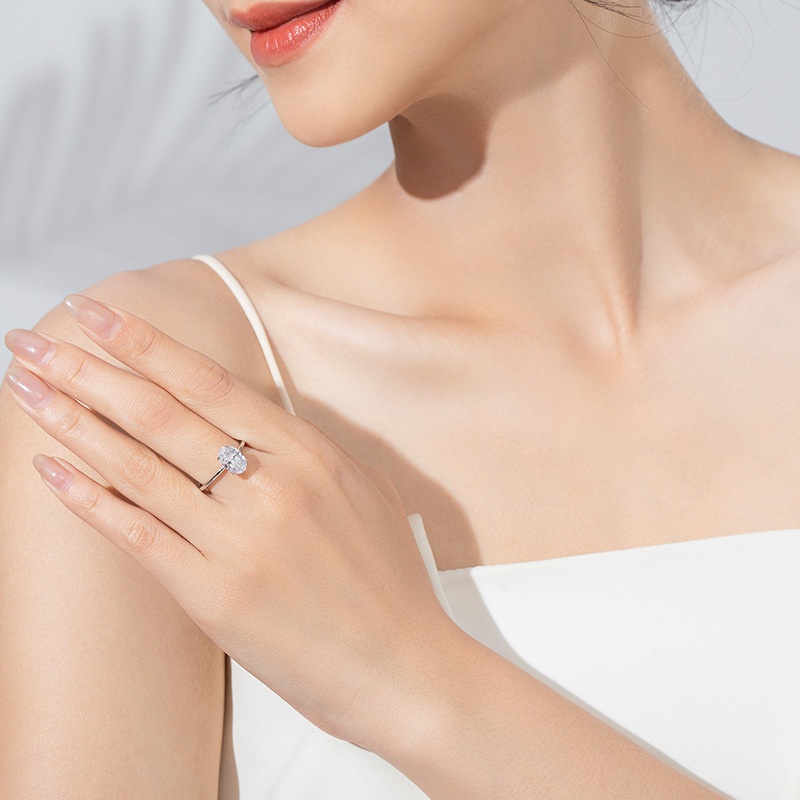 𝘾𝙕𝙏𝙄𝘾𝙇𝙀™Magnetisk terapi moissanittdiamantring (💍Ringen er justerbar og er en uniseksmodell)🛒🛒