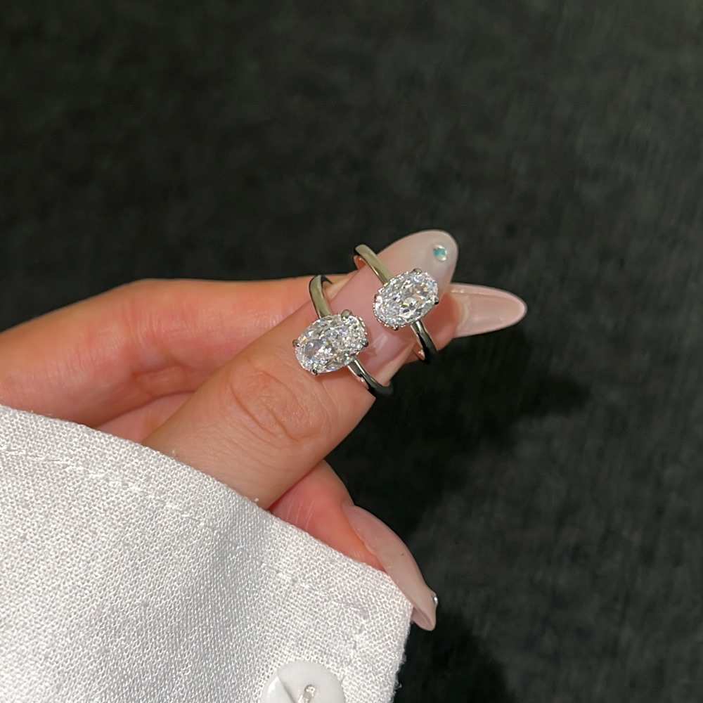𝘾𝙕𝙏𝙄𝘾𝙇𝙀™Magnetisk terapi moissanittdiamantring (💍Ringen er justerbar og er en uniseksmodell)🛒🛒