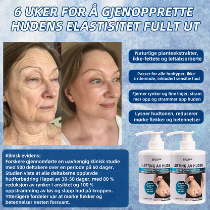 Siste dags rabatt: 75% avslag! SPZV™ Skin Firming Wrinkle Cream: Gjenopprett hudens elastisitet - 2024💃