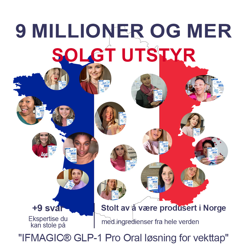 IFMAGIC® GLP-1 Pro Munnløselig løsning for vekttap✅Anbefaling av leger ved Aleris Overvektsklinikk👩‍⚕️Egnet for kroniske sykdommer, overvekt, diabetes, hjerte- og karsykdommer🔥